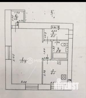 1-к квартира, вторичка, 31м2, 1/5 этаж