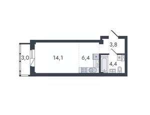 Студия квартира, вторичка, 32м2, 9/16 этаж