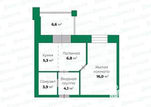 1-к квартира, вторичка, 40м2, 5/10 этаж