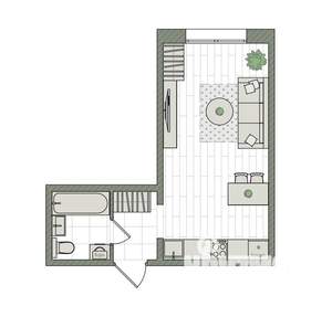 Студия квартира, вторичка, 26м2, 5/16 этаж