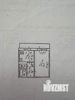 1-к квартира, вторичка, 33м2, 4/5 этаж