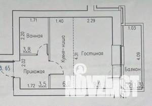 Студия квартира, вторичка, 23м2, 9/15 этаж
