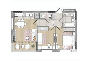 3-к квартира, вторичка, 59м2, 6/17 этаж