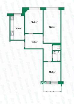 3-к квартира, вторичка, 67м2, 3/10 этаж