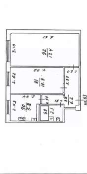 2-к квартира, вторичка, 45м2, 1/5 этаж