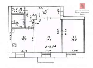 2-к квартира, вторичка, 56м2, 3/4 этаж