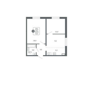 3-к квартира, вторичка, 53м2, 10/17 этаж