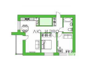 2-к квартира, вторичка, 58м2, 3/9 этаж