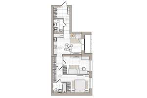 3-к квартира, вторичка, 68м2, 1/6 этаж