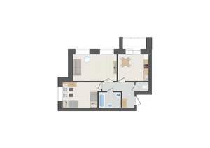 2-к квартира, вторичка, 60м2, 9/9 этаж