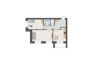 2-к квартира, вторичка, 57м2, 8/9 этаж