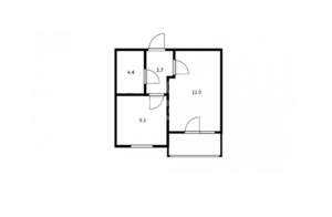 1-к квартира, вторичка, 31м2, 1/5 этаж