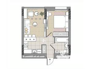 2-к квартира, вторичка, 38м2, 7/17 этаж