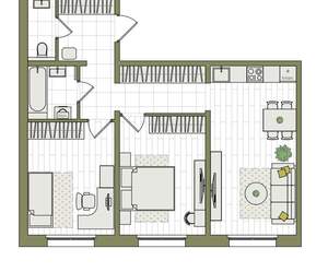 3-к квартира, вторичка, 64м2, 1/17 этаж