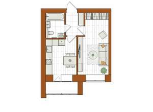 1-к квартира, вторичка, 36м2, 9/12 этаж