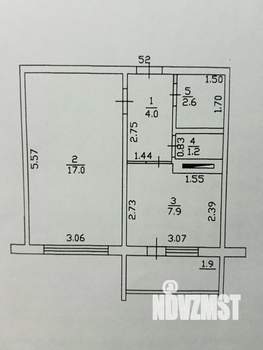 1-к квартира, вторичка, 34м2, 5/10 этаж