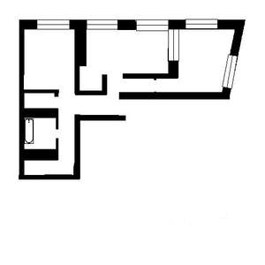 3-к квартира, вторичка, 57м2, 1/5 этаж