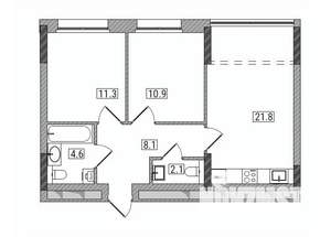 2-к квартира, вторичка, 59м2, 5/17 этаж