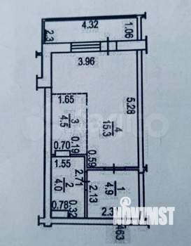 Студия квартира, вторичка, 29м2, 7/16 этаж