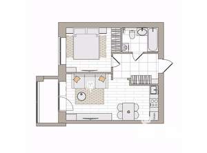 2-к квартира, вторичка, 43м2, 2/6 этаж