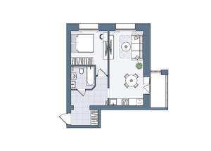 2-к квартира, вторичка, 47м2, 6/6 этаж