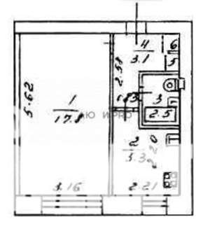 1-к квартира, вторичка, 29м2, 4/9 этаж