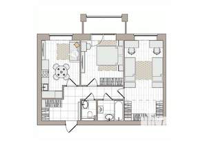 2-к квартира, вторичка, 66м2, 3/6 этаж