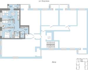 3-к квартира, вторичка, 67м2, 6/6 этаж