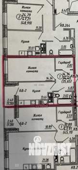 1-к квартира, вторичка, 35м2, 16/17 этаж