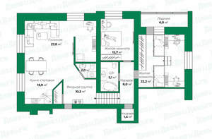 3-к квартира, вторичка, 106м2, 1/5 этаж