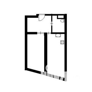 1-к квартира, вторичка, 32м2, 4/5 этаж