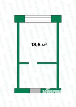 Студия квартира, вторичка, 19м2, 2/5 этаж
