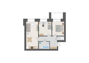 3-к квартира, вторичка, 55м2, 6/9 этаж