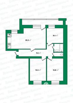 4-к квартира, вторичка, 73м2, 4/10 этаж