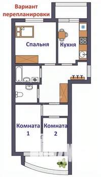 2-к квартира, вторичка, 77м2, 3/9 этаж