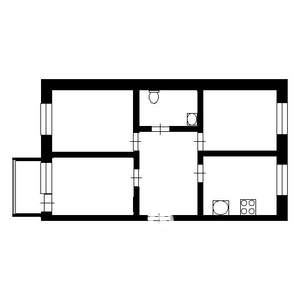 3-к квартира, вторичка, 60м2, 4/9 этаж