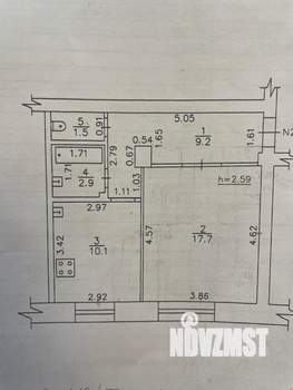 1-к квартира, вторичка, 41м2, 1/5 этаж