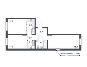 3-к квартира, вторичка, 60м2, 13/16 этаж