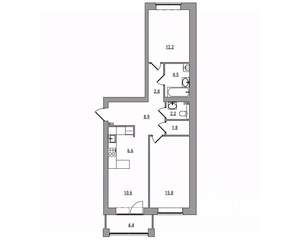 3-к квартира, вторичка, 70м2, 3/7 этаж