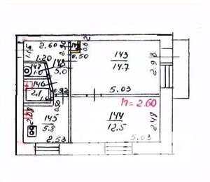 2-к квартира, вторичка, 41м2, 3/5 этаж