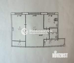 2-к квартира, вторичка, 46м2, 1/5 этаж