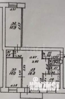 3-к квартира, вторичка, 55м2, 3/5 этаж