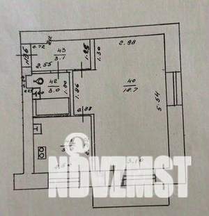 1-к квартира, вторичка, 31м2, 4/5 этаж