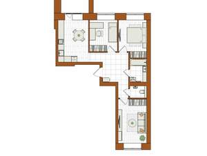 3-к квартира, вторичка, 66м2, 1/12 этаж