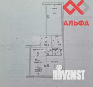 2-к квартира, вторичка, 64м2, 11/15 этаж