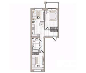 3-к квартира, вторичка, 68м2, 4/6 этаж