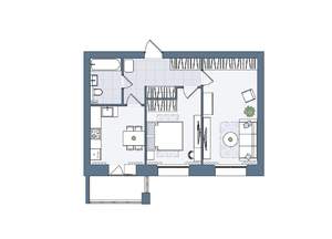 2-к квартира, вторичка, 56м2, 6/6 этаж