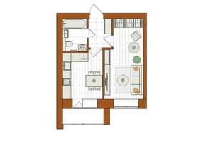 1-к квартира, вторичка, 35м2, 1/12 этаж