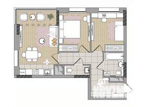 3-к квартира, вторичка, 65м2, 11/17 этаж