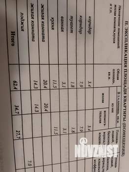 2-к квартира, вторичка, 63м2, 1/10 этаж